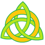 Gettin' Irish! logo (green and gold)